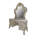 Dresden Plywood Mirror, Bone White